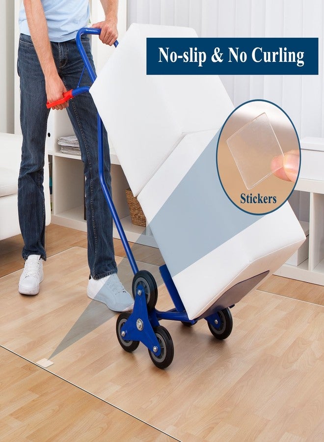 FURKIT سجادة ممر شفافة من FURKIT، مقاس 2 × 6 قدم، مانعة للانزلاق ومقاومة للماء، سجادة أرضية للمطبخ مناسبة للأماكن ذات الحركة الكثيفة، سجادة فينيل داخلية وخارجية للمداخل، مناسبة لغرفة الغسيل، غرفة النوم، غرفة المعيشة - Image 3